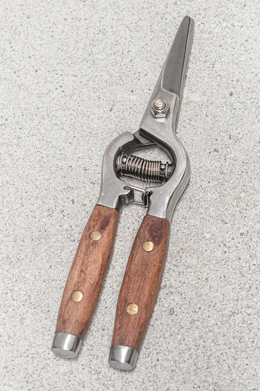 Wood Handle Flower Snips