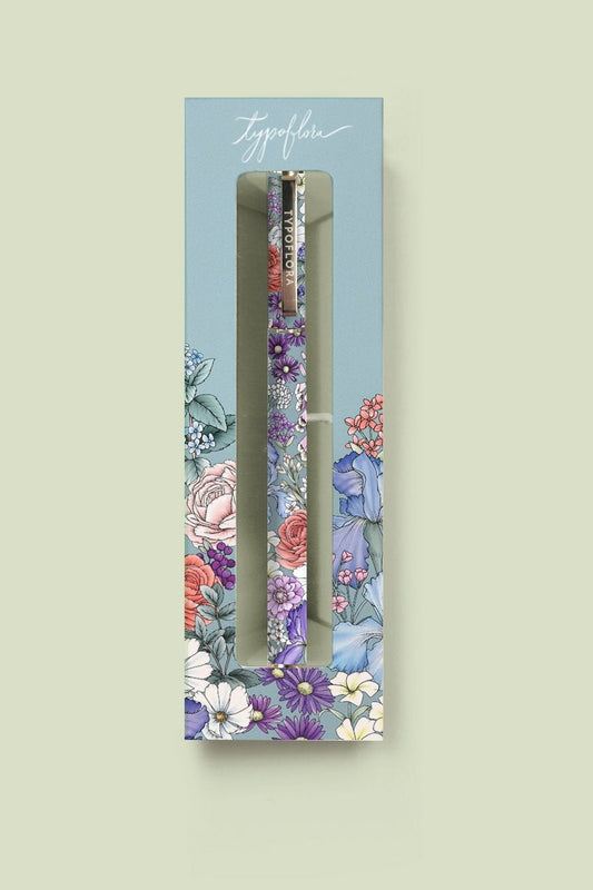 Rollerball Pen - Blue Blooms