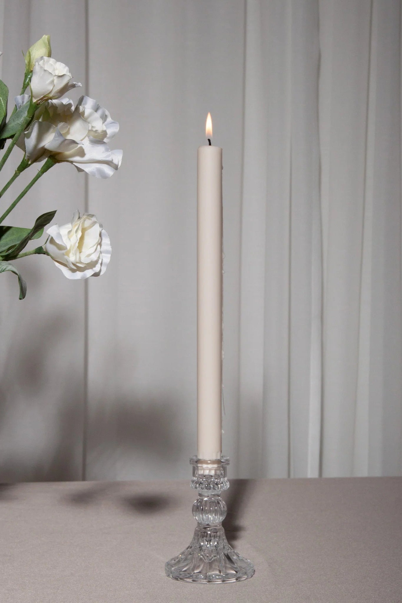 Clear Estelle Glass Candle Holder - Small