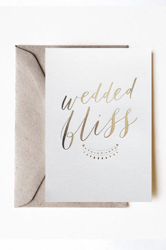 Wedded Bliss - Letterpress Gift Card
