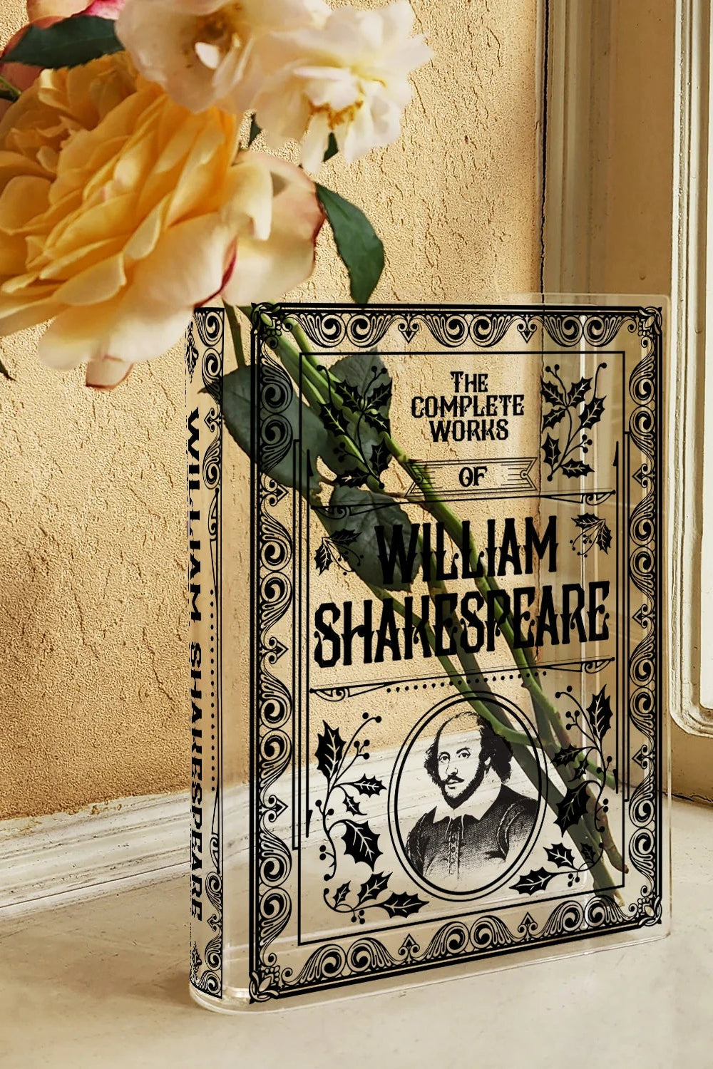 Complete Works of Shakespeare - Acrylic Book Vase