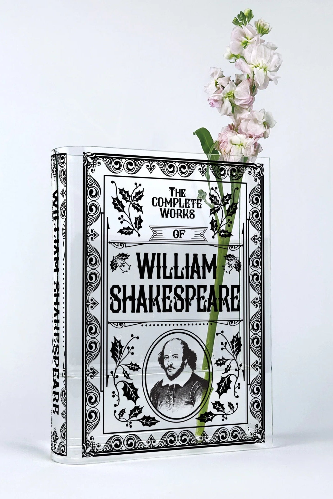 Complete Works of Shakespeare - Acrylic Book Vase