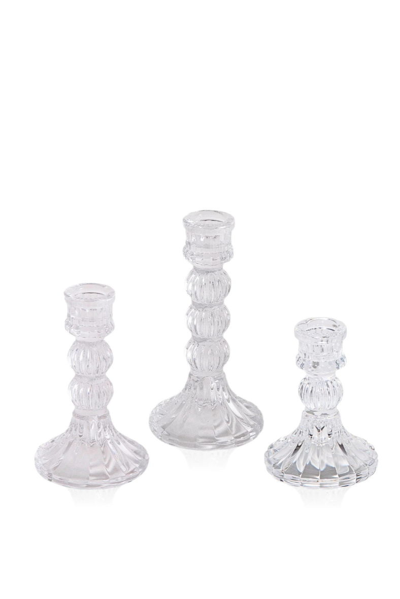 Candle Riff Clear Estelle Glass Candle Holder - Small – Little Triffids Flowers