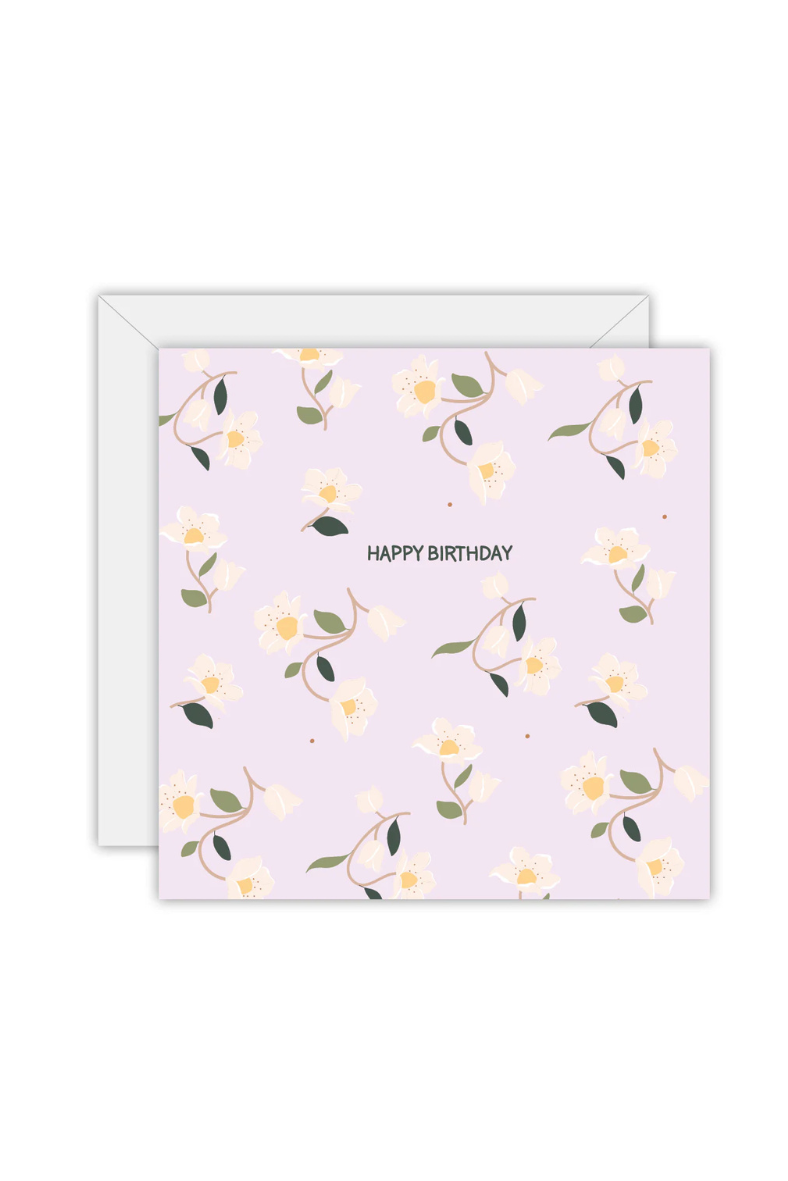 Happy Birthday floral Card
