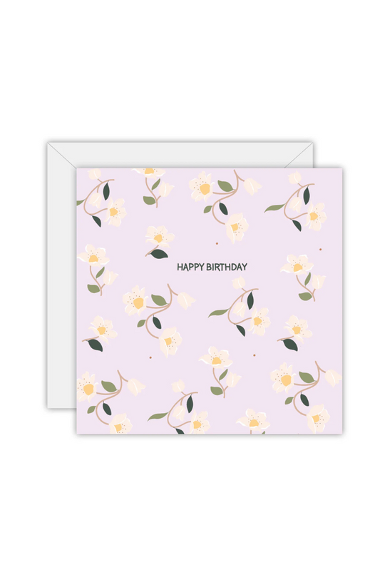 Happy Birthday floral Card