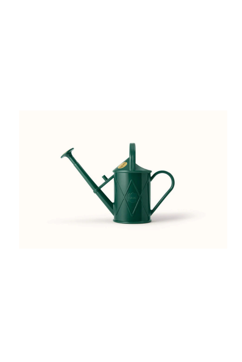 Haws Tall Plastic Watering Can - Forest Green