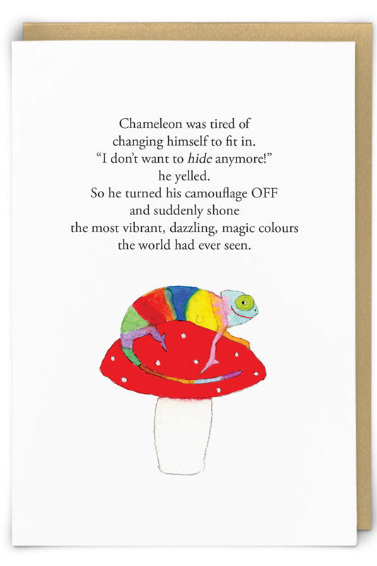 Chameleon Greeting Card