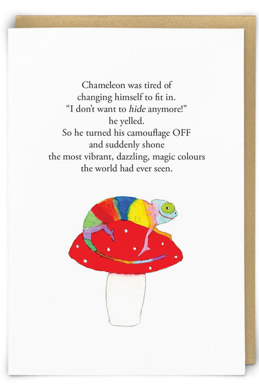Chameleon Greeting Card