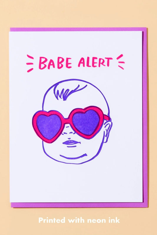 Babe Alert Greeting Card