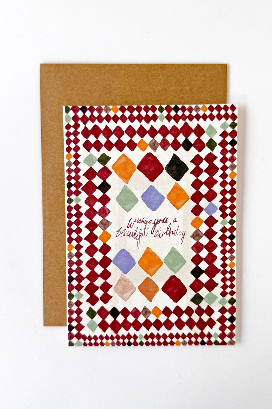 Beautiful Birthday Card - Tile