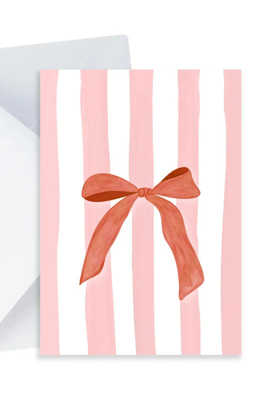 Red Bow - Popsy Press Mini card
