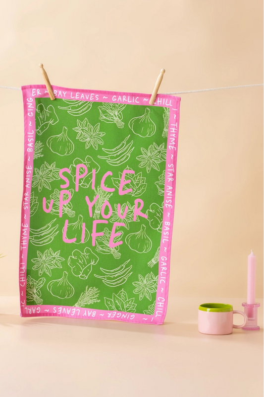 Spice Up Your Life Tea Towel
