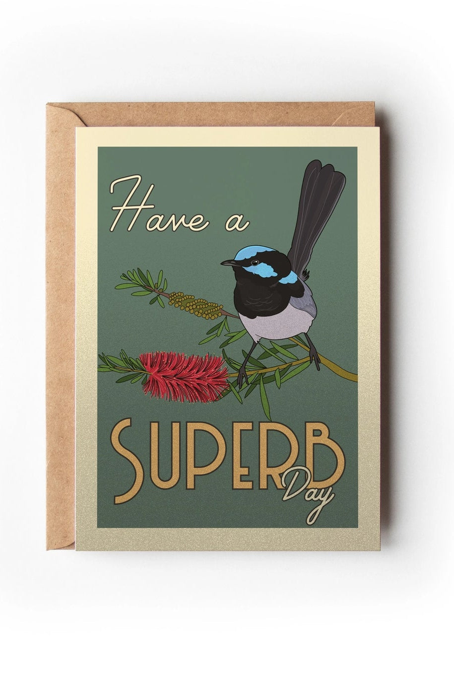 Superb Wren Australian Greeting Card