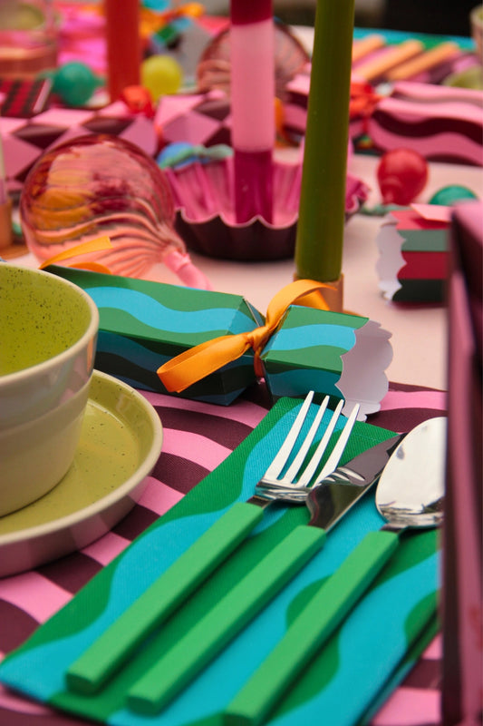 Bright Patterned Christmas Crackers