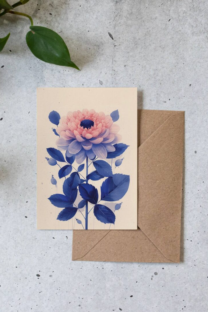 Dahlia Greeting Card