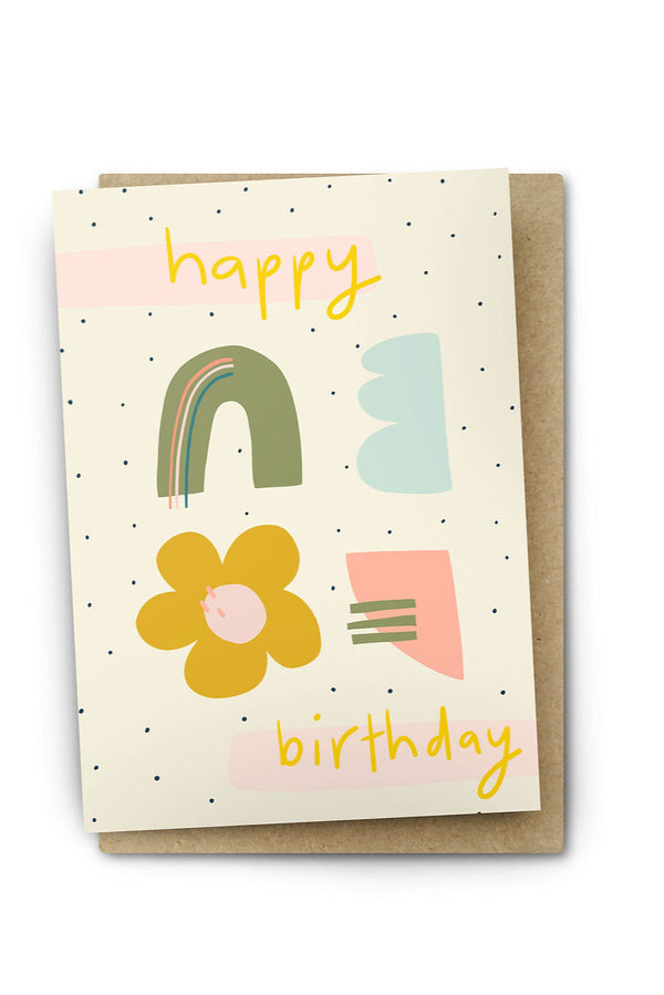 Happy Birthday Cream - Eden Wilde Gift Card – Little Triffids Flowers