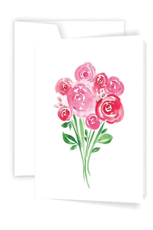 Rose Bouquet - Greeting Card