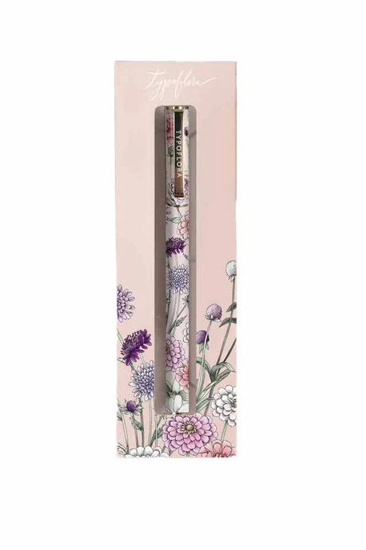 Rollerball Pen - Field of Flowers, Pink