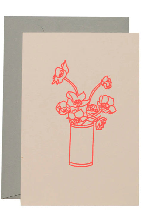 Flowers and Vase Card